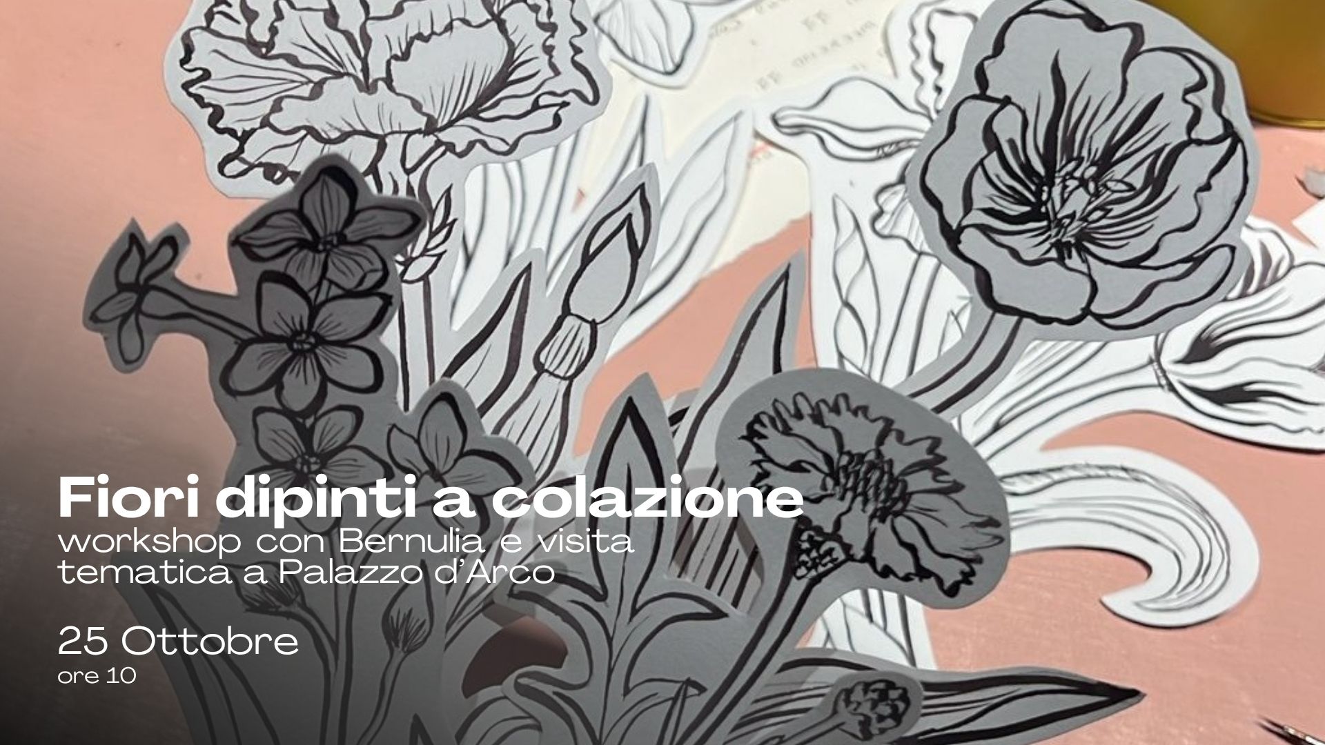 fiori dipinti a colazione