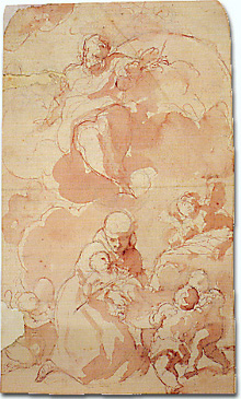 Dio Padre e Sant'Antonio (recto) P. Pagani